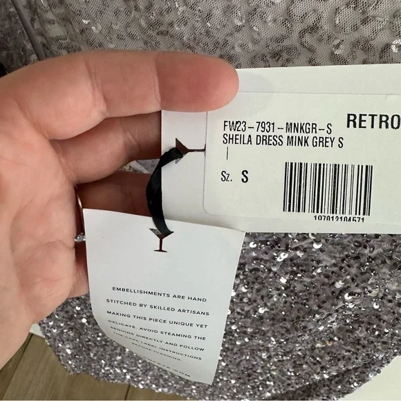 NEW Retrofete Sheila Sequin Mini Dress NWT Revolve - Picture 6 of 6
